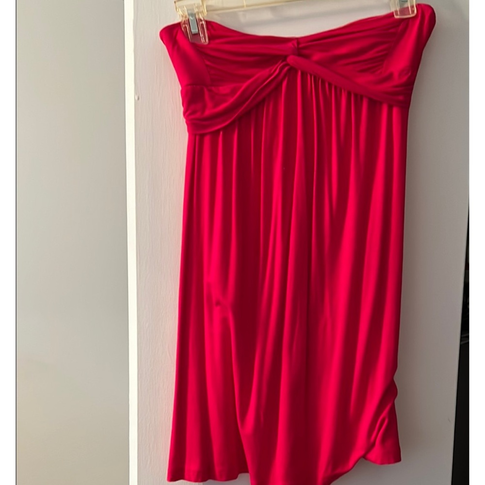 Pink Strapless Dress